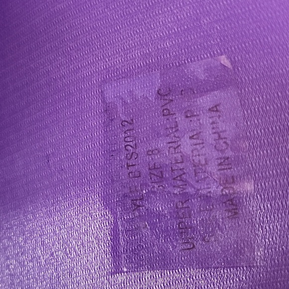 Yuexing Purple rain boots size 8 - Picture 5 of 5